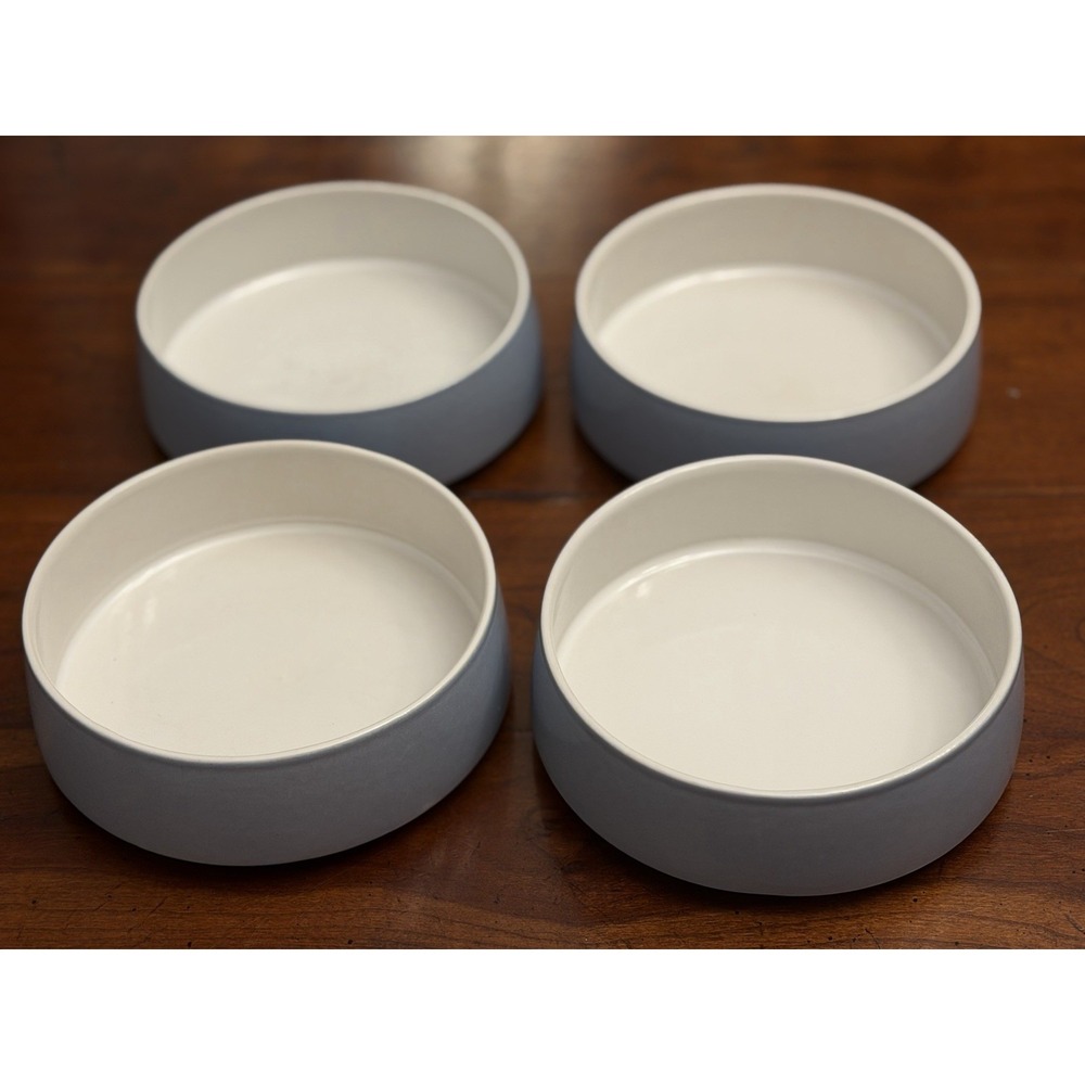 Vintage Dansk Bornholm Blue Bowls Set of 4 Portugal Stoneware Mid Century Modern